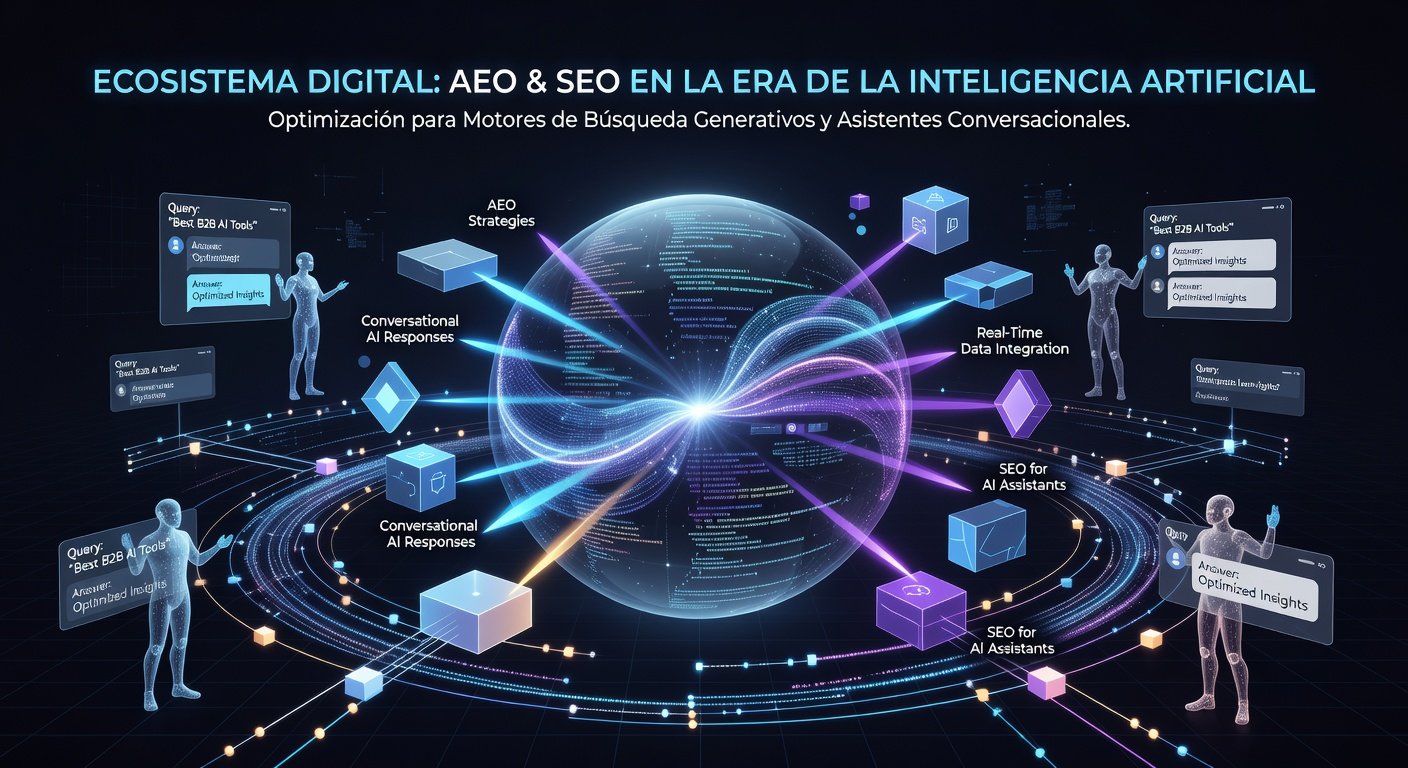 Answer Engine Optimization (AEO) y SEO: Imagen principal