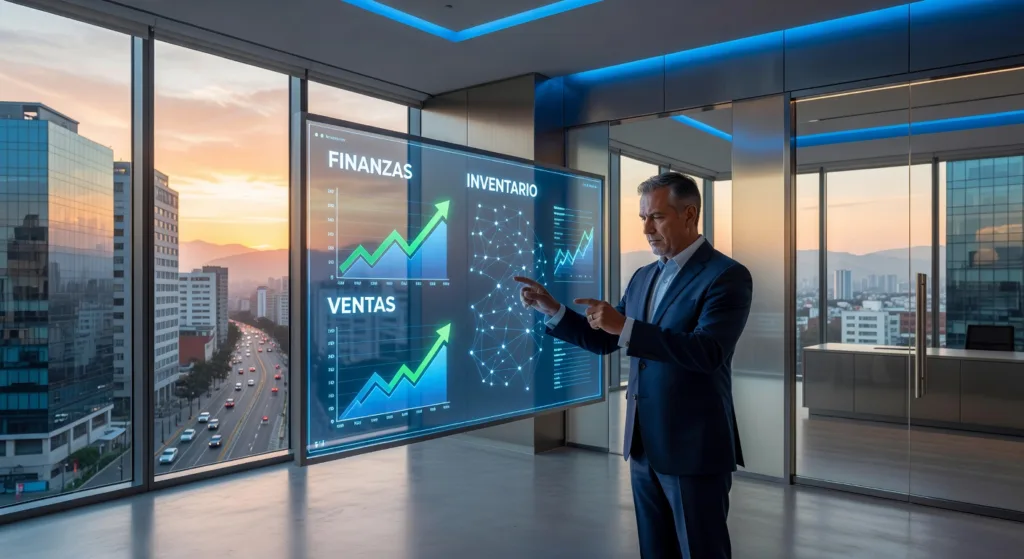 IMAGEN: Infografía business central 2026 con 10 estrategias para maximizar ROI y reducir costos en PYMEs, checklists incluidas