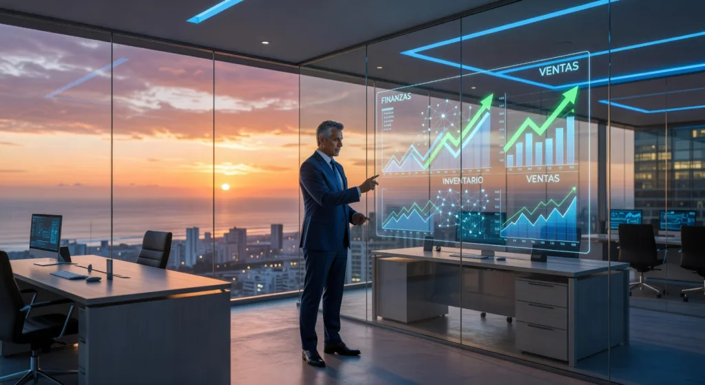 IMAGEN: Guía visual business central implementacion 2026 paso a paso para PYMES con ERP Microsoft Dynamics 365 y ROI 300%