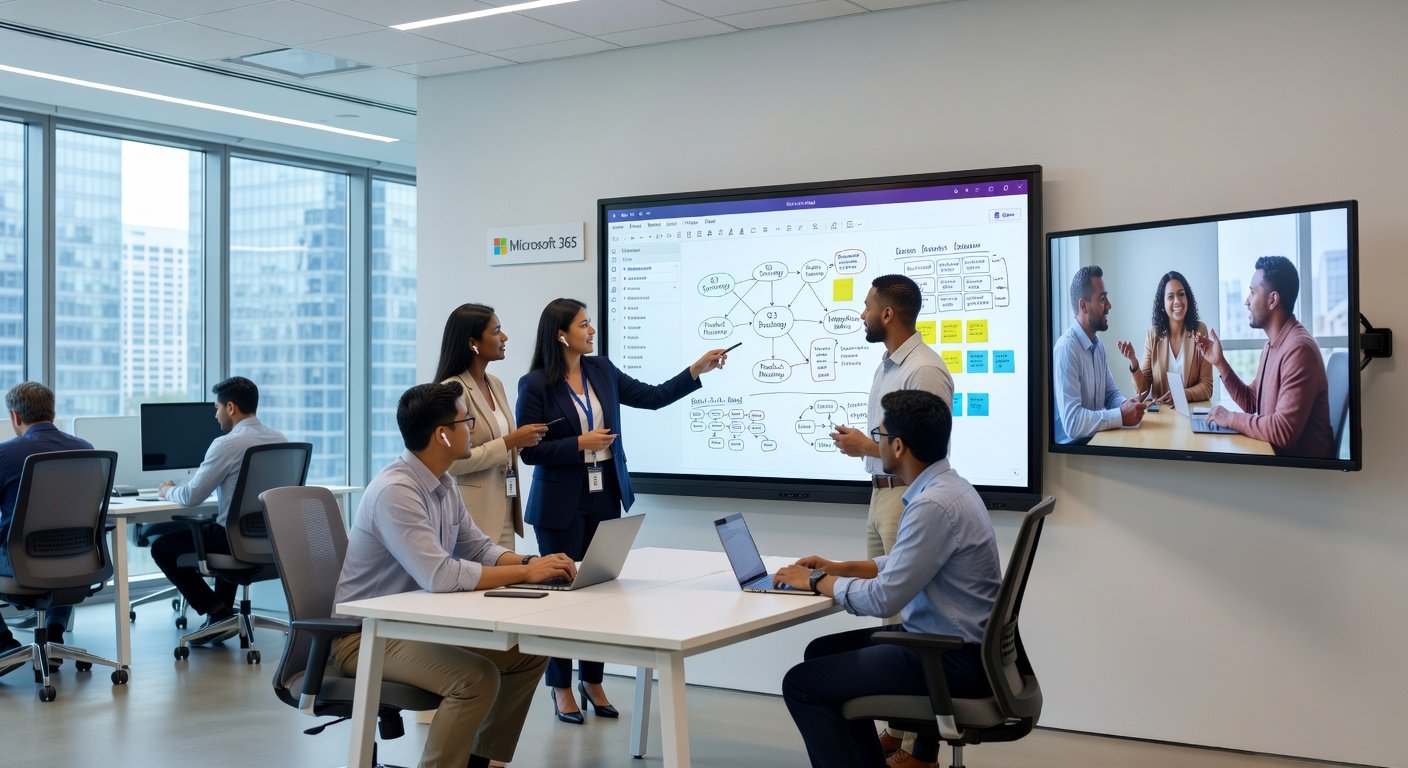 Colaboración en Microsoft Whiteboard: Imagen principal