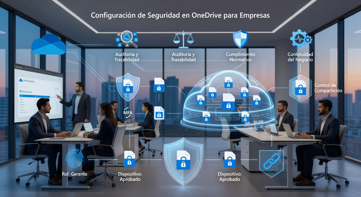 Configuración de seguridad en OneDrive para empresas: Imagen principal