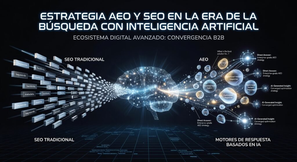 Estrategia AEO y SEO para empresas B2B