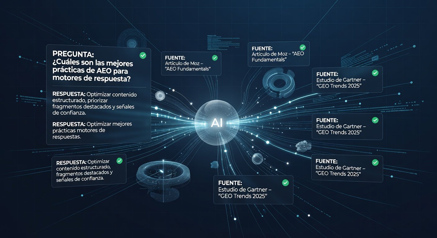 Estrategias de SEO para IA (AEO y GEO): Imagen principal