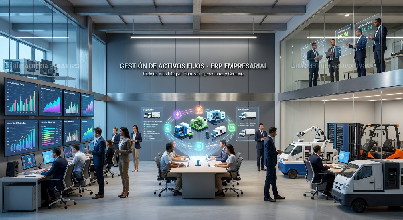 Gestión de activos fijos en ERP empresarial: Imagen principal
