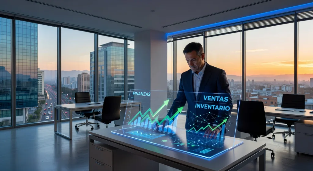 IMAGEN: Infografía para implementar business central paso a paso con 7 estrategias en 2026, ERP Microsoft para PYMES