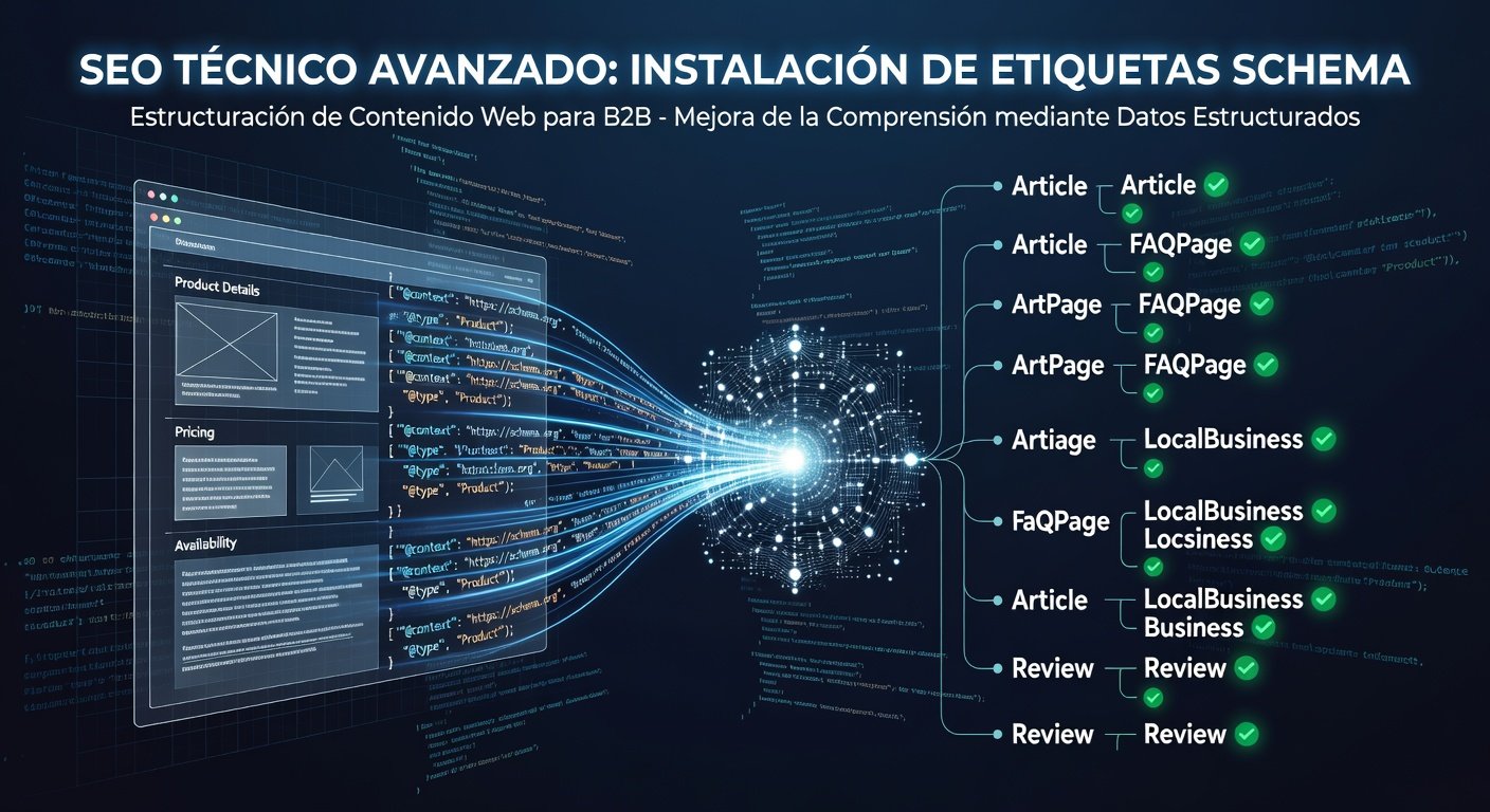Instalación de etiquetas Schema en SEO: Imagen principal