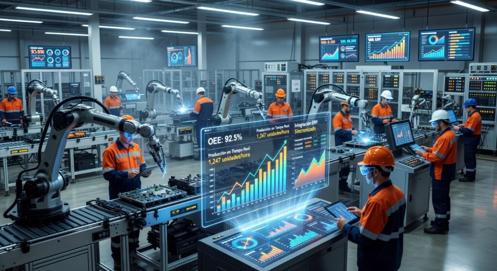 KPIs de producción en tiempo real