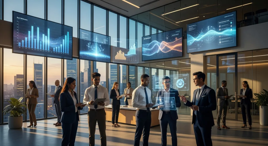 IMAGEN: Marketing digital estrategias 2026 para maximizar ROI con benchmarks y KPIs accionables en imagen ilustrativa