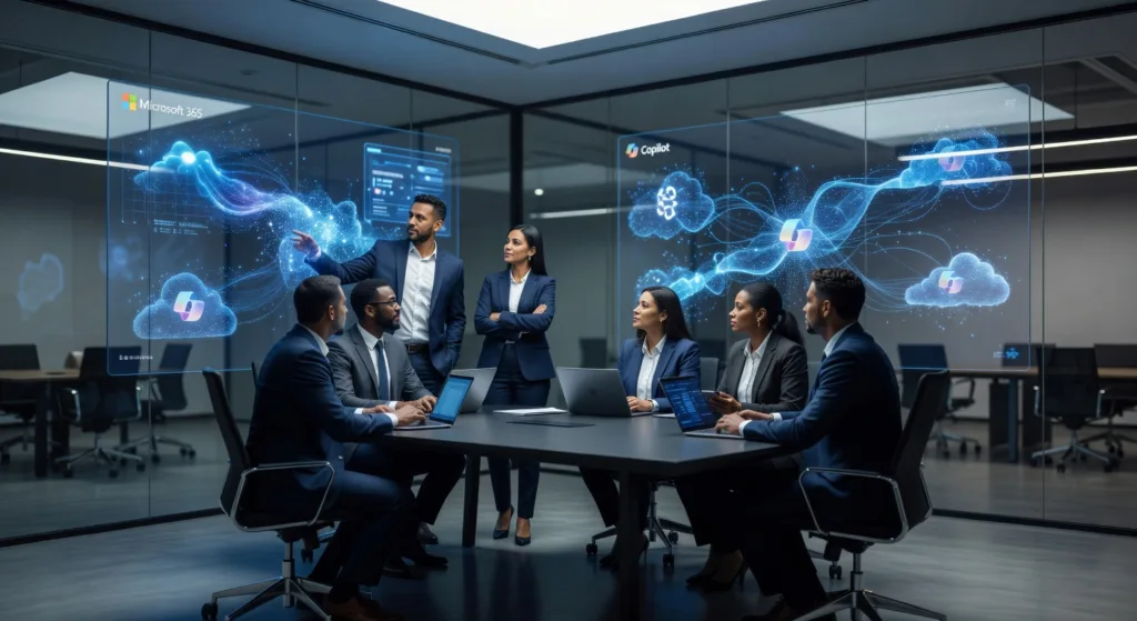 IMAGEN: Microsoft 365 Copilot en acción para Pymes peruanas, estrategias IA con ROI 300% en 2026