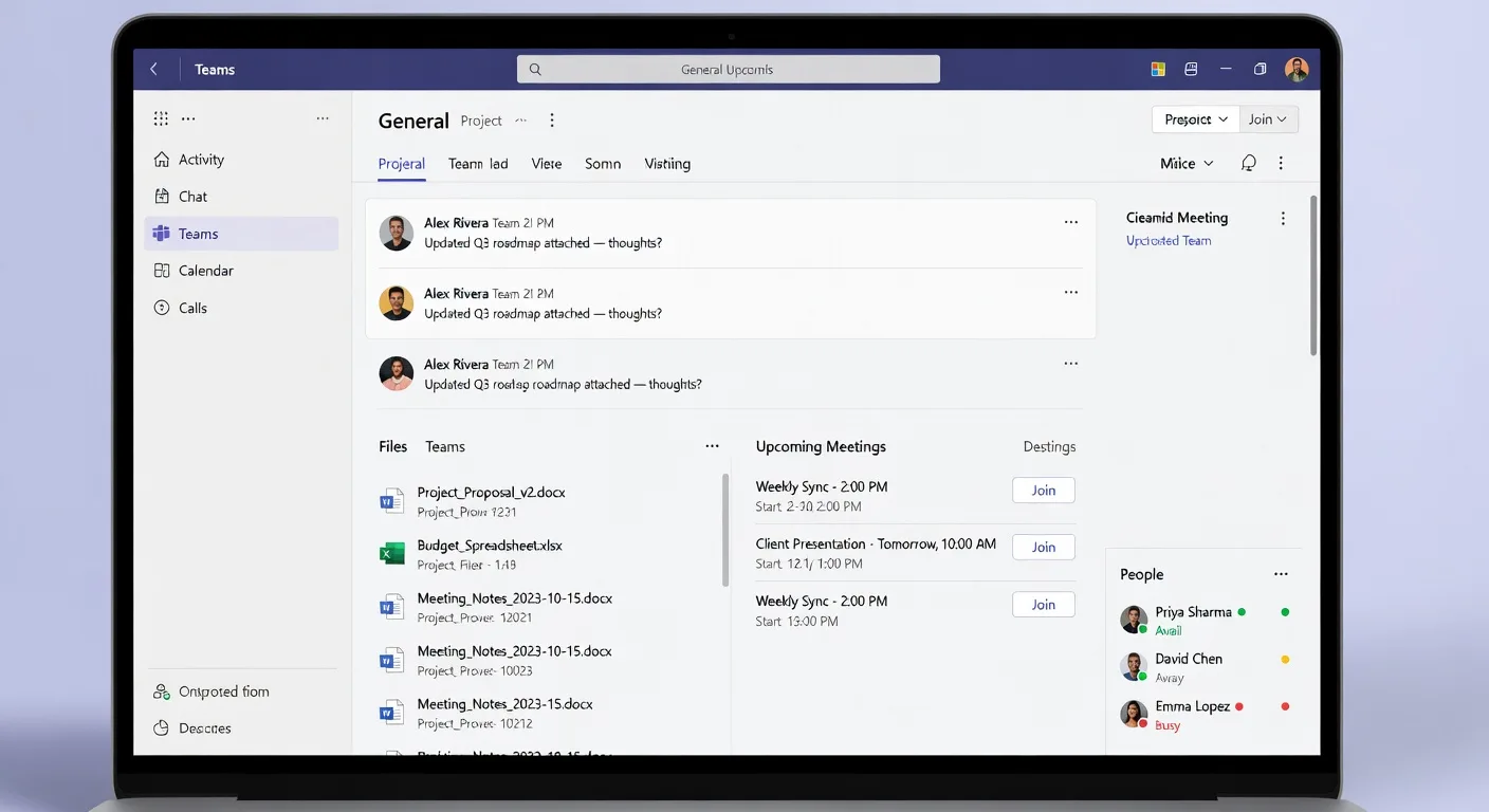Microsoft teams: Concepto visual