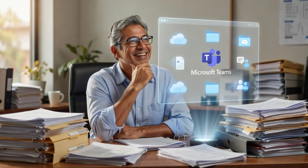 IMAGEN: Microsoft teams en acción: estrategias para PYMEs Perú 2026 con IA y ROI 40%, caso BCP incluido