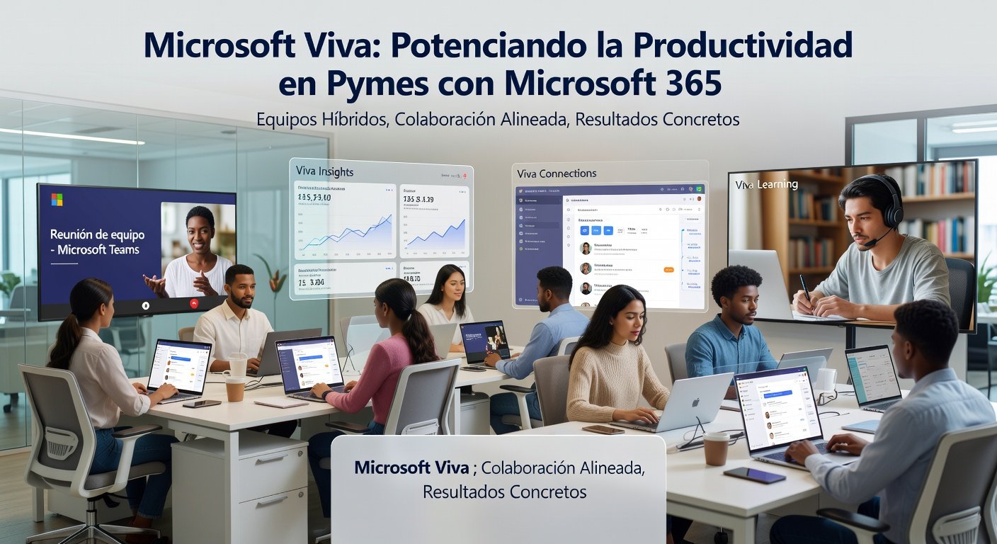 Microsoft Viva para mejorar la productividad en Pymes: Imagen principal