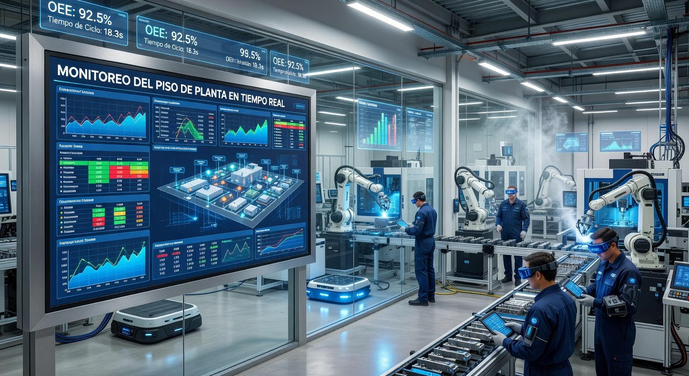 Monitoreo del piso de planta en tiempo real