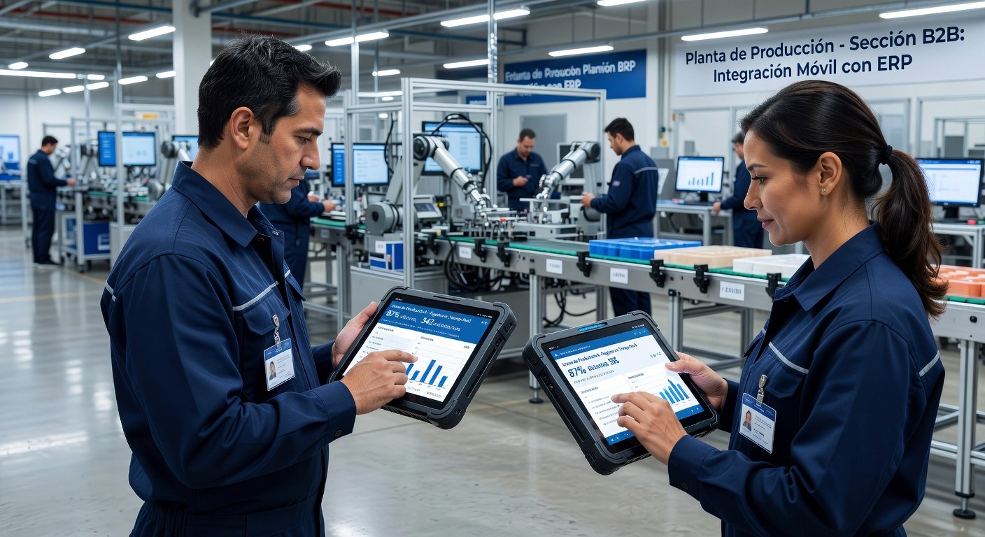 Registro de producción en planta con dispositivos móviles: Imagen principal