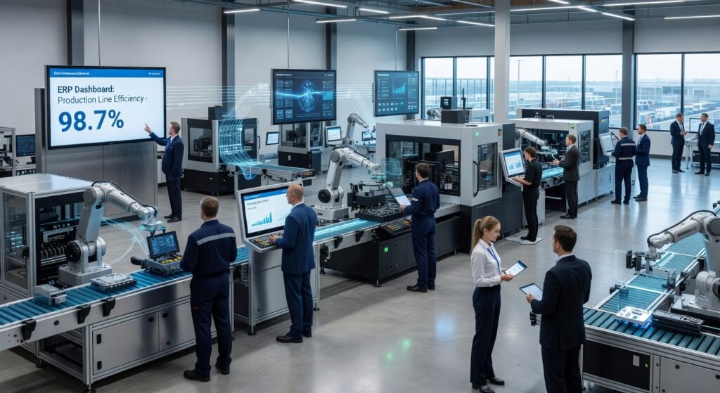 Soluciones de producción industrial con ERP