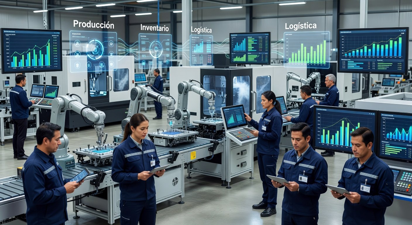 Soluciones de producción industrial con ERP: Imagen principal