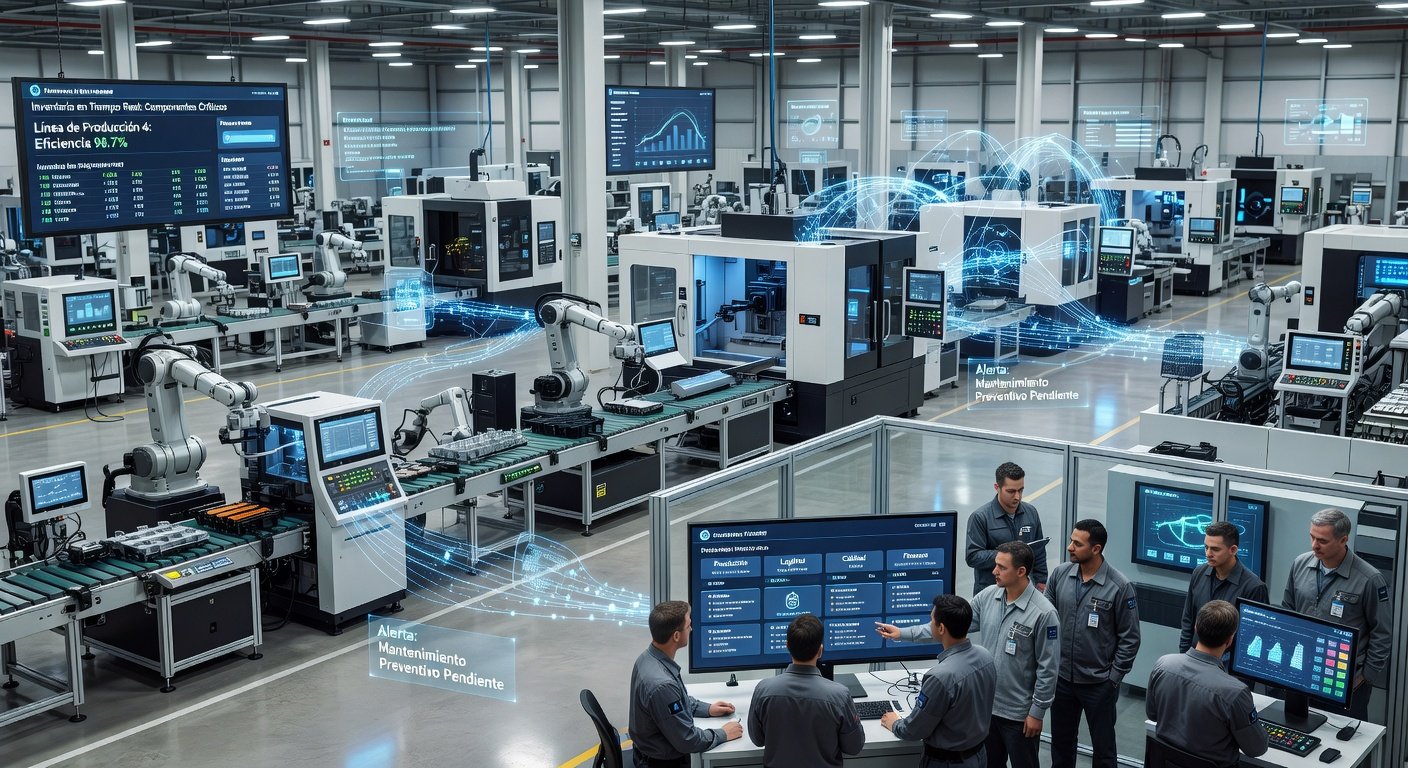 Transformación digital industrial integrada al ERP: Imagen principal