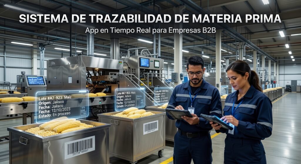 Trazabilidad de materia prima App